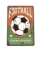 Metalen Wandbord - Football Championship - Voetbal, Ophalen of Verzenden, Nieuw