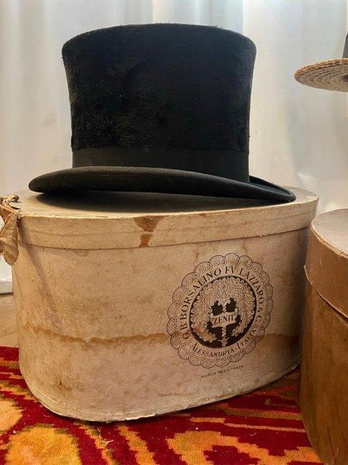 Borsalino - Hoed (5) - Mengweefsel, Antiek en Kunst, Kunst | Designobjecten