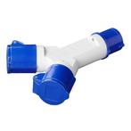 ProPlus 2-weg splitter - spatbestendig - 16A - IP44 - 230..., Ophalen of Verzenden, Nieuw