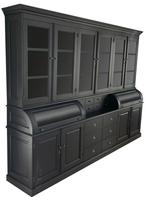 Buffetkast zwart – zwart Bastiaan 300cm, Huis en Inrichting, Kasten | Buffetkasten, Ophalen of Verzenden, Nieuw