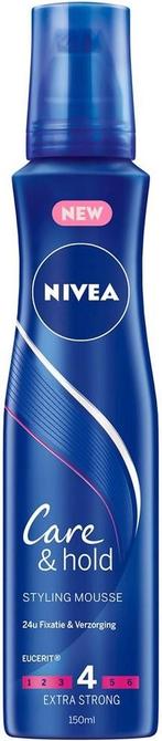NIVEA CARE & HOLD STYLING MOUSSE SPUITBUS 150 ML, Sieraden, Tassen en Uiterlijk, Uiterlijk | Haarverzorging, Verzenden, Nieuw