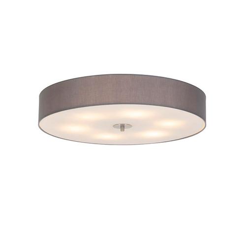 Landelijke plafondlamp grijs 70 cm - Drum, Huis en Inrichting, Lampen | Plafondlampen, Nieuw, Overige materialen