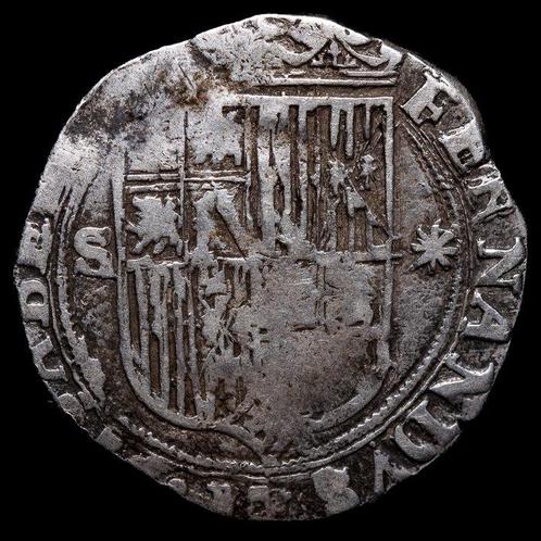 Spanje. Reyes Católicos. 1 Reale [1469-1504] Sevilla (Zonder, Postzegels en Munten, Munten | Europa | Niet-Euromunten