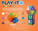 PLAY IT Magnetic Tiles 150 stuks - Magnetisch Speelgoed, Kinderen en Baby's, Speelgoed | Bouwstenen, Verzenden, Nieuw, Overige merken