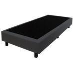 Boxspring 80x210 Linnenlook Donker grijs, Verzenden, Nieuw, Modern