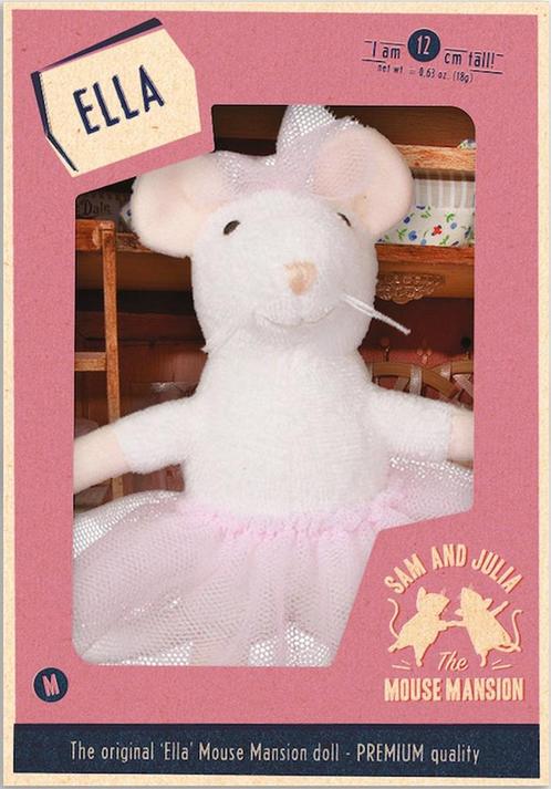 Het Muizenhuis - Knuffelmuis Ella - 12 cm, Kinderen en Baby's, Speelgoed | Overig