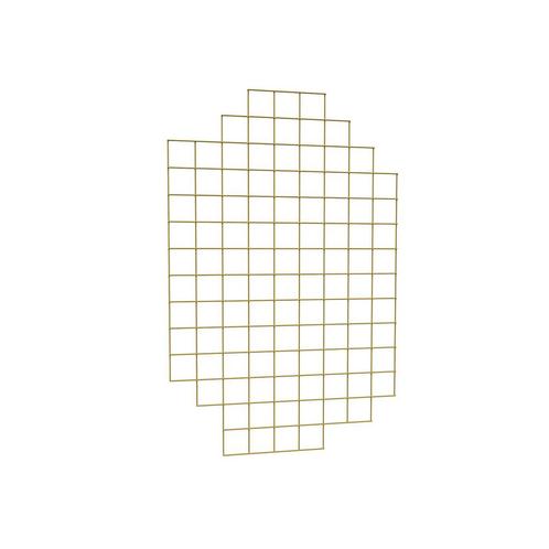 Italiaans design Wire Mesh display 1400 x 900 mm Goud - 7161, Zakelijke goederen, Kantoor en Winkelinrichting | Winkel en Inventaris
