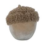 decoratie fluweel eikel creme 25cm*, Huis en Inrichting, Verzenden, Nieuw
