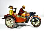 Paya - Blikken speelgoed - Motorcycle With Sidecar, 30 cm,, Antiek en Kunst, Antiek | Speelgoed