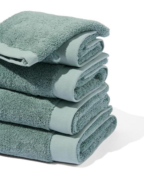 HEMA Handdoeken - hotel extra zacht zeegroen, Huis en Inrichting, Badkamer | Badtextiel en Accessoires, Nieuw, Verzenden