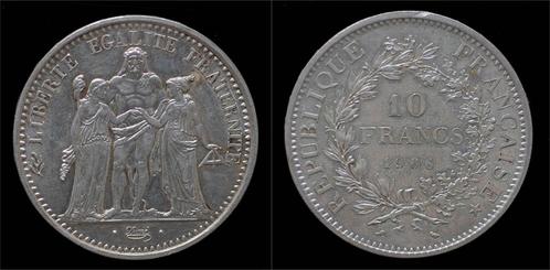 France 10 francs 1966- Hercules zilver, Postzegels en Munten, Munten | Europa | Niet-Euromunten, Verzenden