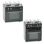 Gasoven Met Grill RVS Starlight 2- Pits - SMEV Dometic, Ophalen of Verzenden, Nieuw, Zeilboot of Motorboot
