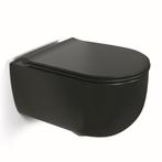 Wandcloset BWS Turbo Rimless 53x34cm Mat Zwart (met, Ophalen of Verzenden, Nieuw, Overige typen