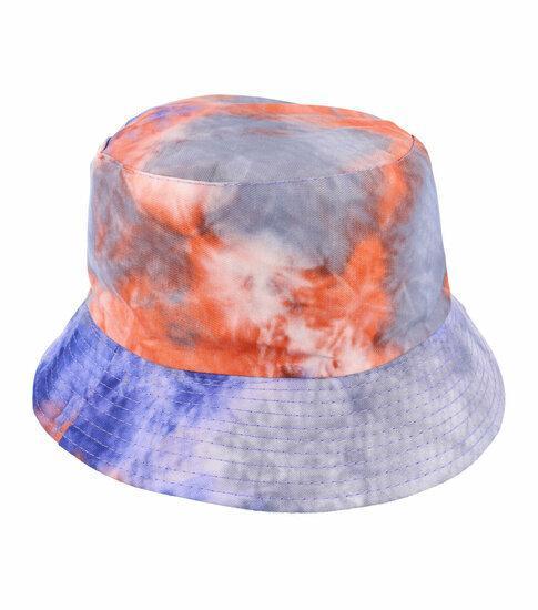 Bucket Hat Omkeerbaar Tie Dye Blauw Oranje, Kleding | Dames, Hoeden en Petten