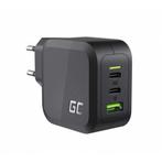 GREEN CELL 65W 2x USB-C PD 1x USB QC 3.0 PowerGaN Zwart, Nieuw, Verzenden