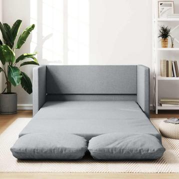Lichtgrijze Slaapbank: Tweedekansje, 2-in-1 Vloerbed! OP=OP beschikbaar voor biedingen
