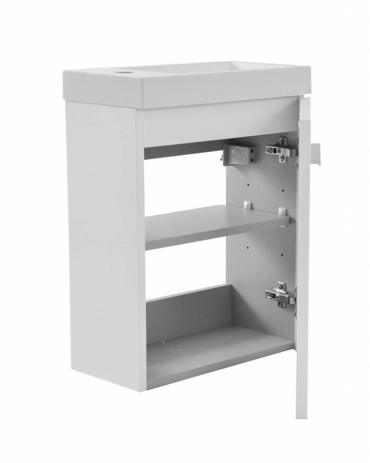 Wiesbaden fonteinkast tbv HS fonteintje l/r 1 deur 40x21 wit, Huis en Inrichting, Badkamer | Badkamermeubels, Ophalen of Verzenden