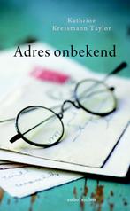 Adres onbekend 9789026332197 Kathrine Kressmann Taylor, Verzenden, Zo goed als nieuw, Kathrine Kressmann Taylor