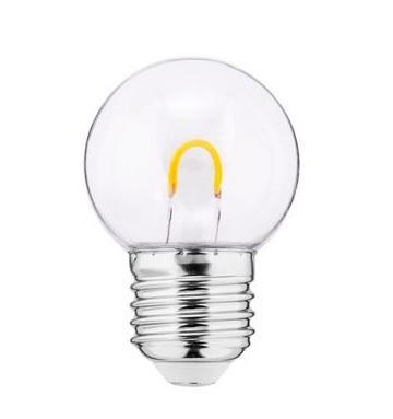 Thorgeon filament LED kogellamp E27 1W 50lm 2200K helder..., Huis en Inrichting, Lampen | Overige, Nieuw, Ophalen of Verzenden