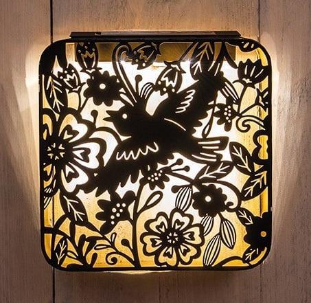 Solar Wandlamp - Vogel Wand Deco - 20 cm (tuinverlichting), Tuin en Terras, Buitenverlichting, Waterbestendig, Led, Zonne-energie