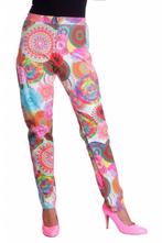 Hippy flower power broek dames, Kleding | Dames, Carnavalskleding en Feestkleding, Ophalen of Verzenden, Nieuw