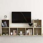 vidaXL 3-delige Tv-meubelset bewerkt hout sonoma, Verzenden, Nieuw, 50 tot 100 cm, Minder dan 100 cm