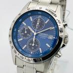 Seiko - Seiko Chronograph Blue Dial Tachymeter - Zonder, Sieraden, Tassen en Uiterlijk, Horloges | Heren, Nieuw