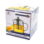 Meyerhoff Glazen Theepot met Infuser 800ML - Theekan met RVS, Huis en Inrichting, Keuken | Servies, Ophalen of Verzenden, Nieuw