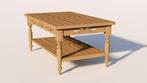 Batavia Teakhouten Salontafel met Legplank – 100×50 cm –, Verzenden, Nieuw