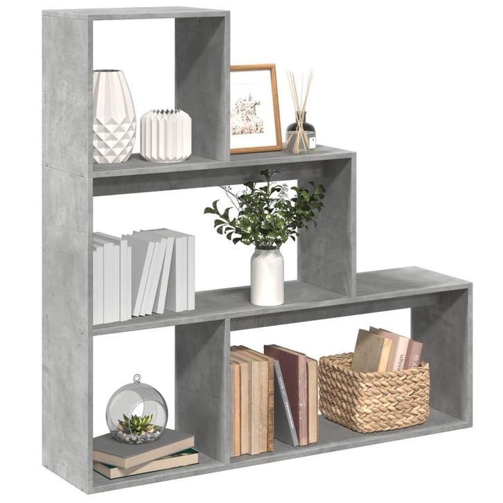 vidaXL Kamerscherm / boekenkast 3-laags 123x29x123 cm hout, Huis en Inrichting, Kasten | Boekenkasten, Nieuw, Overige houtsoorten