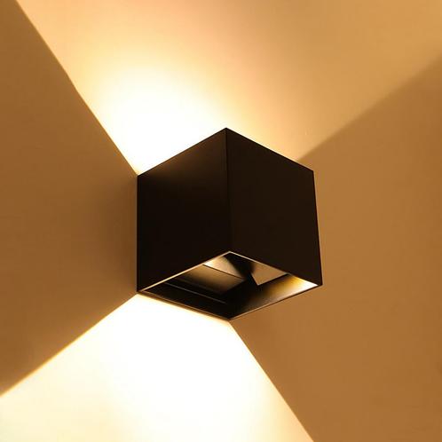 LED Wandlamp - Up & Down - 6W - Warm Wit 3000K - Instelbare, Tuin en Terras, Buitenverlichting, Hanglamp, Nieuw, Led, IJzer, Ophalen of Verzenden