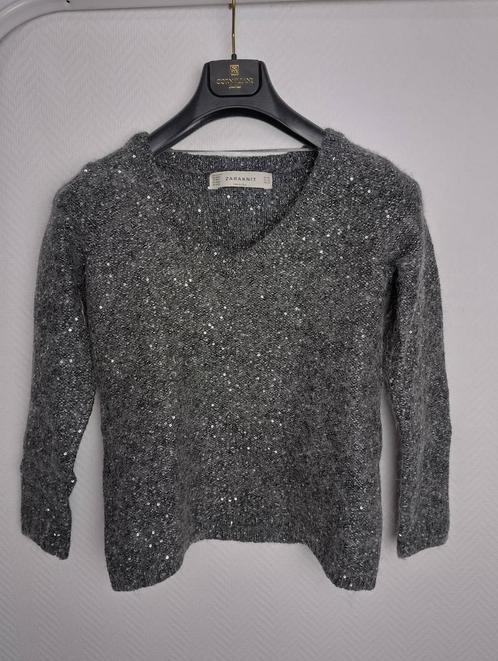Zaraknit Shimmering Gray Sweater, Kleding | Dames, Tops, Nieuw, Verzenden