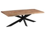 Eettafel Nairobi Spider – Naturel Mangohout &amp; Zwart Staal, Huis en Inrichting, Tafels | Eettafels, Ophalen, Nieuw