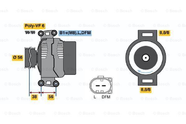 Dynamo / Alternator AUDI TT (1.8 TFSI,2.0 TFSI,2.0 TFSI q..., Auto-onderdelen, Motor en Toebehoren, Nieuw, Ophalen of Verzenden