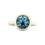 Witgouden Bron Jewelry ring Sushi 14 krt, Sieraden, Tassen en Uiterlijk, Ringen, Verzenden, Zo goed als nieuw, Blauw, Goud