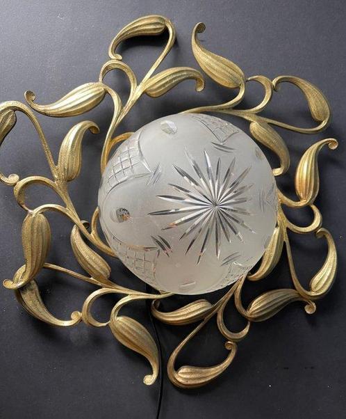 Lamp - Brons, Glas - Art Nouveau lamp, Antiek en Kunst, Kunst | Designobjecten