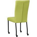 Leren eetkamerstoel Deal - Hermes Lime (felgroen) - Poten, Huis en Inrichting, Stoelen, Nieuw, Leer, Ophalen of Verzenden, Leren eetkamerstoel Deal - Hermes Lime (felgroen) - Poten staal vierkant zwart past perfect in uw interieur als u woonstijl: Modern is.