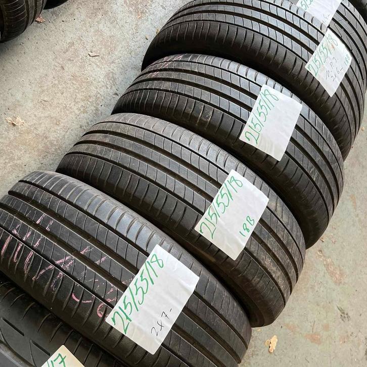 4 x Michelin Primacy 3 215-55-18 Zomerbanden 7mm, Auto-onderdelen, Banden en Velgen, 18 inch, Zomerbanden, 215 mm, Personenwagen