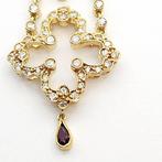 Choker halsketting - 18 karaat Geel goud - 0.80ct. tw.