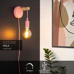 Lucide POLA Wandlamp Kinderkamer Ø 12 cm - 1xE27 - Roze, Huis en Inrichting, Lampen | Wandlampen, Ophalen of Verzenden, Zo goed als nieuw