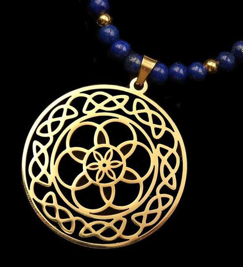 Lapis lazuli - Heilige Energie – De Levensbloemketting,, Antiek en Kunst, Antiek | Boeken en Bijbels