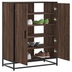 vidaXL Schoenenkast 75x38x97,5 cm bewerkt hout en metaal, Huis en Inrichting, Verzenden, Nieuw
