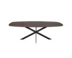 Eiken eettafel Ferris | Deens Ovaal 240 cm | Walnoot, Huis en Inrichting, Ophalen of Verzenden, Nieuw