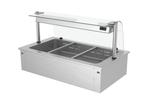 GGM Gastro | Bain-marie inbouw - 1,1m - 3x GN 1/1 - met |, Zakelijke goederen, Horeca | Meubilair en Inrichting, Verzenden, Nieuw in verpakking