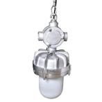 Hanglamp 24x24x57cm retro wit zilver metaal, Huis en Inrichting, Lampen | Hanglampen, Nieuw, Ophalen of Verzenden