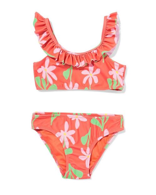 HEMA Kinderbikini bloemen koraal, Kinderen en Baby's, Kinderkleding | Overige, Nieuw, Verzenden
