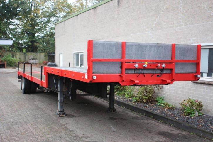 Veiling: Platte Oplegger Pacon 1520 D, Auto's, Vrachtwagens, BTW verrekenbaar, Overige brandstoffen, Overige kleuren, Aanhangers en Opleggers