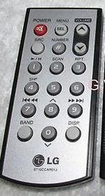 Afstandsbediening LG 6710ccar01j lac-4700r, Ophalen of Verzenden, Nieuw, Origineel