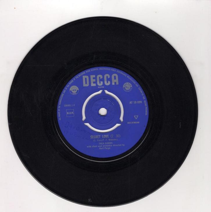 Trea Dobbs – Secret Love / Its For You (1-7-Vinyl-Single), Cd's en Dvd's, Vinyl Singles, Ophalen of Verzenden