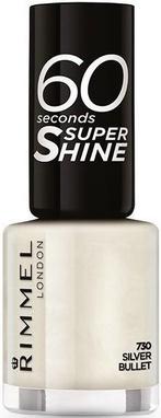 RIMMEL 60 SECONDS 730 SILVER BULLET NAGELLAK POTJE 8 ML, Verzenden, Nieuw